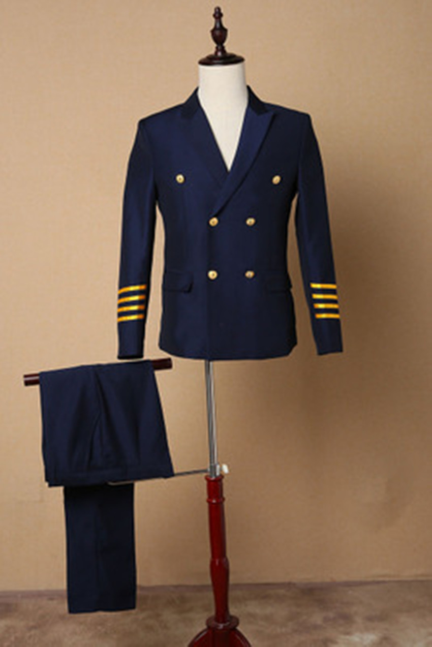 機(jī)長服裝機(jī)師制服職業(yè)套裝空少服裝